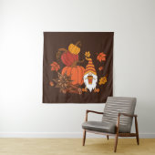 Pumpkins, star anise, cinnamon sticks, autumn leav タペストリー (インサイチュ)