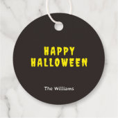 Pumpkins Thank You & HAPPY HALLOWEEN フェイバータグ (裏面)