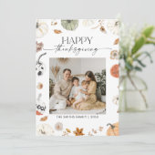 Pumpkins Thanksgiving Flat Holiday Card シーズンカード (スタンド正面)