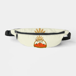 🍂 **Pumpkins & Wheat Basket Fanny Pack ファニーパック