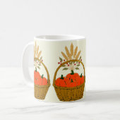 ☕ **Pumpkins & Wheat Basket Mug コーヒーマグカップ (正面左)