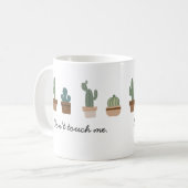 Pun CactusをTouchしないポット コーヒーマグカップ (正面左)