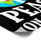 Pun Christmas Sayings Peas On Earth Funny Xmas Gif ポスター (角)