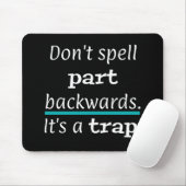 PUN Don't Spell Part Backwayrds おもしろい マウスパッド (マウス)