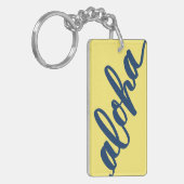 Punahou色の倍アロハKeychain キーホルダー (正面左)