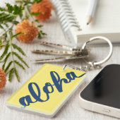 Punahou色の倍アロハKeychain キーホルダー (正面右)