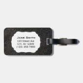 Punalu'uの黒い砂のビーチハワイ ラゲッジタグ (裏面横)