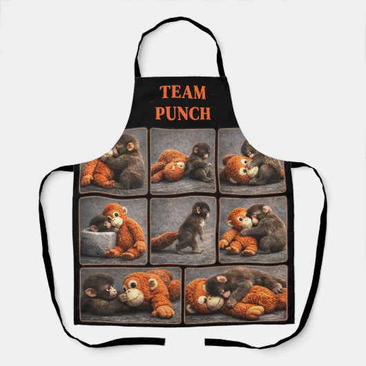 Punch Baby Monkey エプロン (正面)