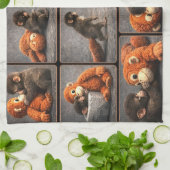 Punch Baby Monkey キッチンタオル (折り畳み)