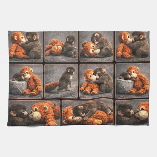 Punch Baby Monkey キッチンタオル (横)