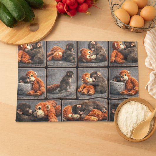 Punch Baby Monkey キッチンタオル