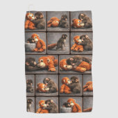 Punch Baby Monkey ゴルフタオル (正面)