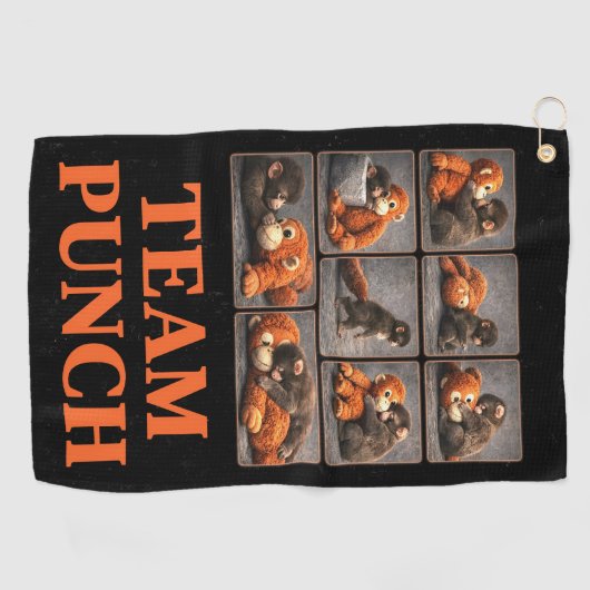 Punch Baby Monkey ゴルフタオル (横)