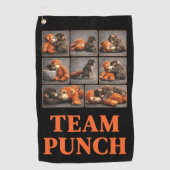 Punch Baby Monkey ゴルフタオル (正面)