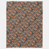 Punch Baby Monkey フリースブランケット (正面)