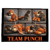 Punch Baby Monkey ラージペーパーバッグ (裏面)