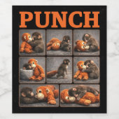 Punch Baby Monkey ワインラベル (シングルラベル)