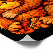 Punch monkey cute baby funny animal  ポスター (角)