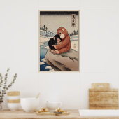 Punch Monkey Poster Japanese Macaque with ポスター (キッチン)