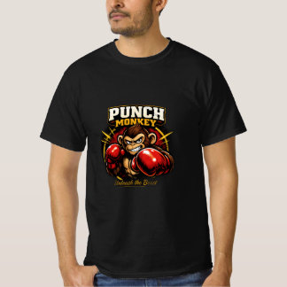 Punch Monkey T-Shirt Design Tシャツ