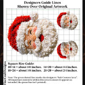 Punch Needle & Crochet Santa Faces ER6R Decoupage 薄葉紙