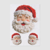 Punch Needle & Crochet Santa Faces ER6R Decoupage 薄葉紙 (正面)