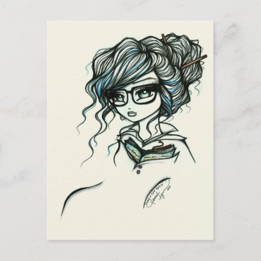 Punch of Color Girls Bookファンタジー絵葉書 ポストカード (正面)