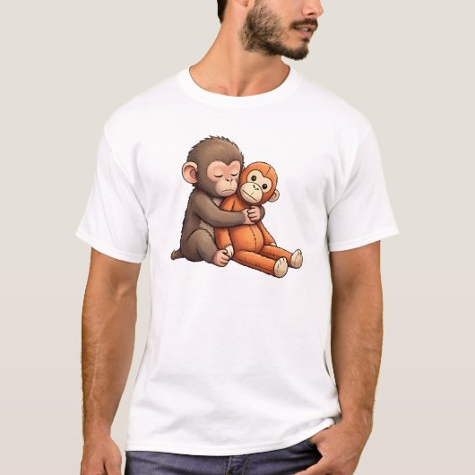 Punch The Baby Monkey Design Tシャツ (正面)