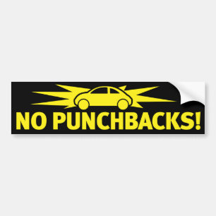 Punchbuggyの黄色- Punchbacks無し! バンパーステッカー