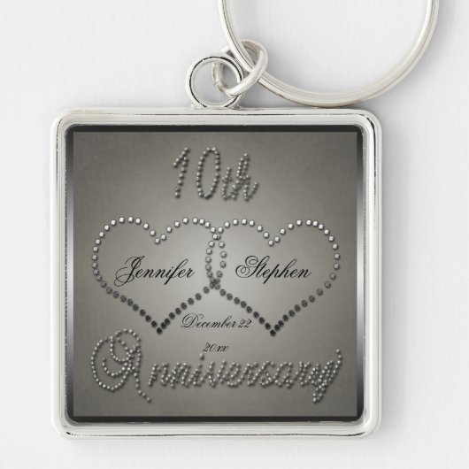 Punched Tin 10 Year Anniversary キーホルダー (正面)