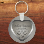 Punched Tin 10 Year Anniversary キーホルダー (正面)