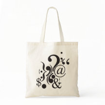 Punctuation Art Budgetトート
