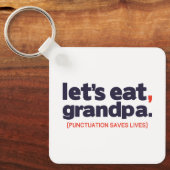 Punctuation saves lives キーホルダー (正面)