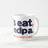 Punctuation saves lives コーヒーマグカップ (正面右)