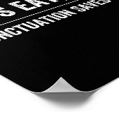 Punctuation Saves Lives ポスター (角)