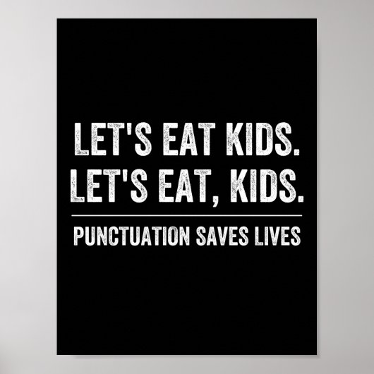 Punctuation Saves Lives ポスター (正面)