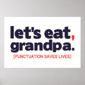 Punctuation saves lives ポスター (正面)