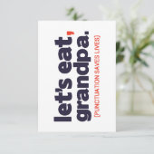 Punctuation saves lives 招待状 (スタンド正面)