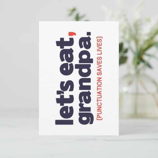 Punctuation saves lives 招待状 (スタンド正面)