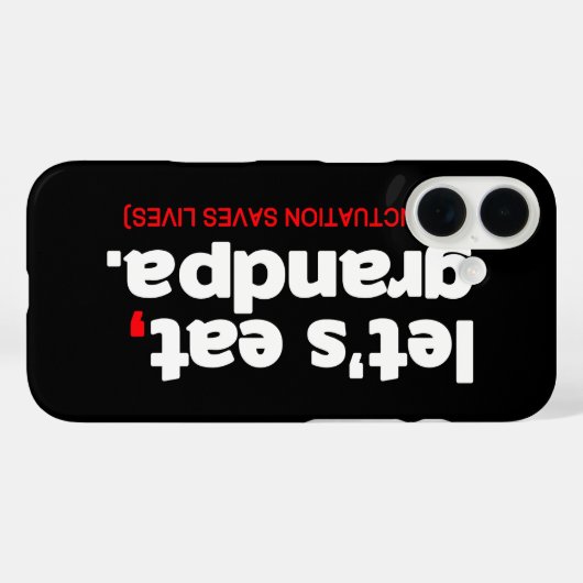 Punctuation saves lives Case-Mate iPhoneケース (裏面 (横))