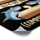 Punctuation Saves Lives Shark - Let's Eat Bob Funn ポスター (角)