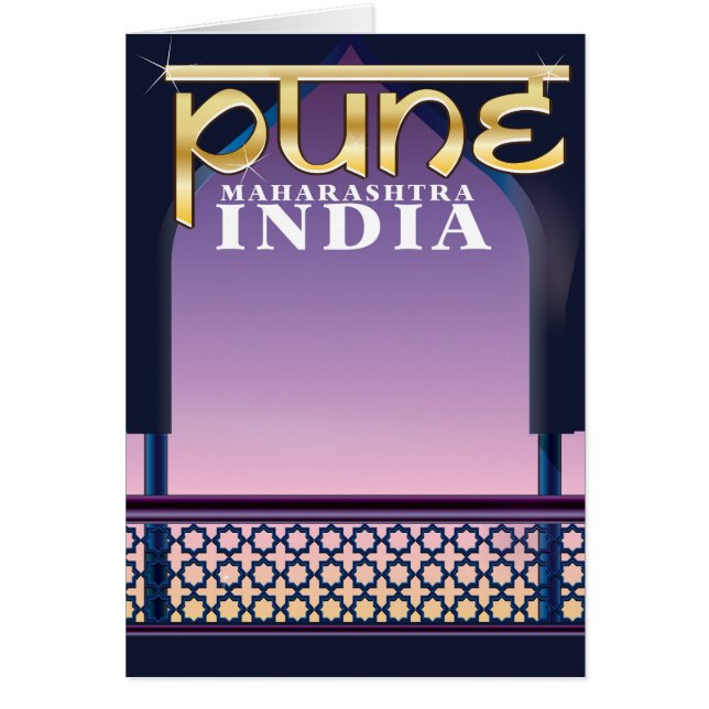 Pune, Maharashtra India休暇ポスター (正面)