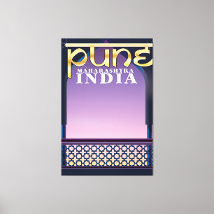 Pune, Maharashtra India休暇ポスター キャンバスプリント