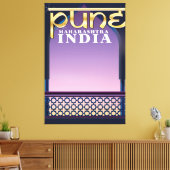 Pune, Maharashtra India休暇ポスター キャンバスプリント (インサイチュ (リビング))