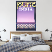 Pune, Maharashtra India休暇ポスター キャンバスプリント (インサイチュ (寝室))