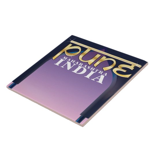 Pune, Maharashtra India休暇ポスター タイル (側面)