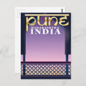 Pune, Maharashtra India休暇ポスター ポストカード (正面/裏面)