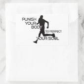 Punish Your Body To Perfect Your Soul Runner 長方形シール (バッグ)
