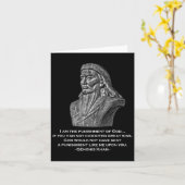 Punishment Of God - Genghis Khan Quote  カード (黄色い花)