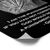 Punishment Of God - Genghis Khan Quote  ポスター (角)